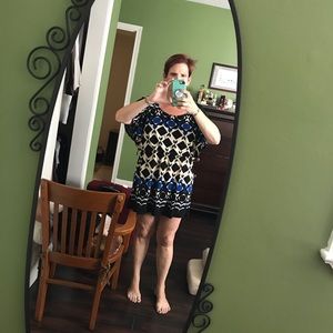 XL Never worn dress with cinched waist.